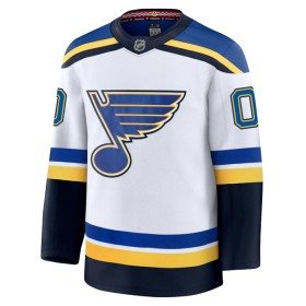 Maillot de Hockey St. Louis Blues Personnaliser Fanatics Premium 2024-25 Blanc Extérieur - Homme